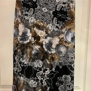 LuLaRoe Black and White Midi Pencil Skirt Cocktail